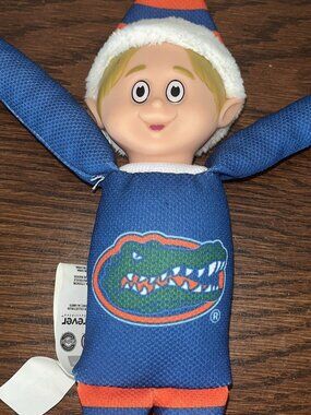 Rare GATOR Elf On Shelf Football Christmas Figure University Florida GATORS UofF